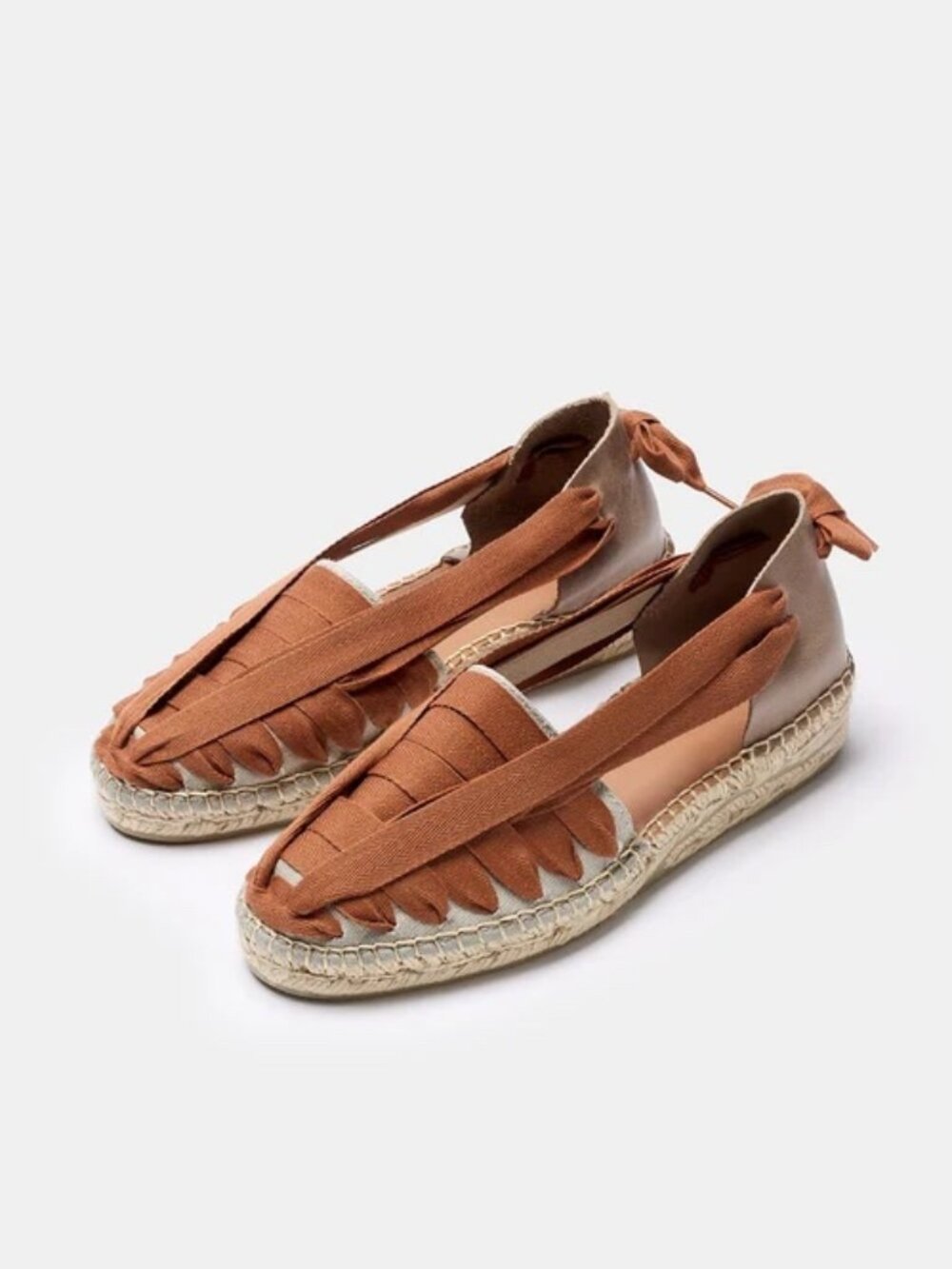 Naguisa Soc Espadrilles NIB EU39 Terra Cotta Brown